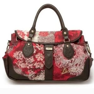 Desigual french touch' bag red beige brown